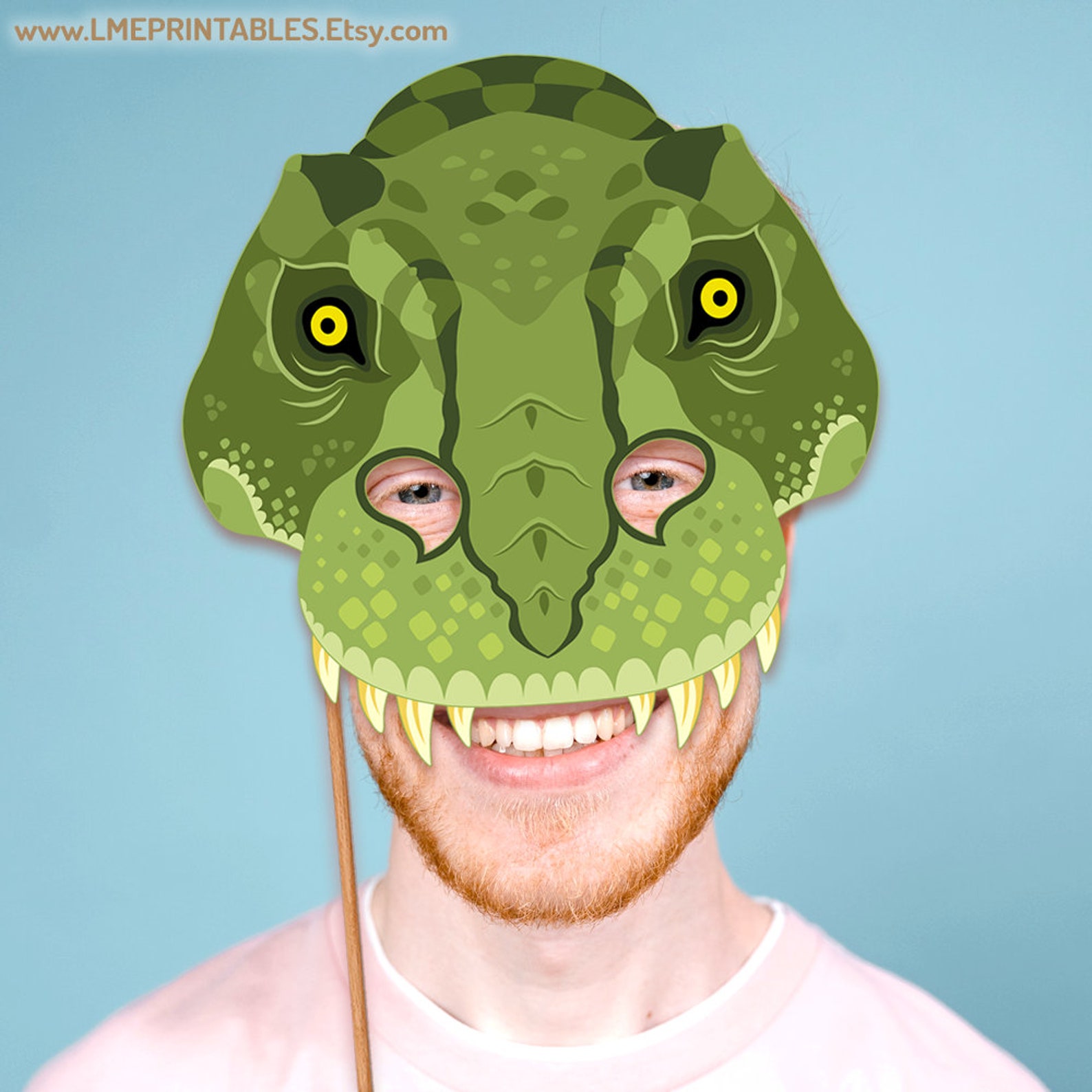 T-rex Mask Printable Dinosaur Costume Prehistoric Animal - Etsy