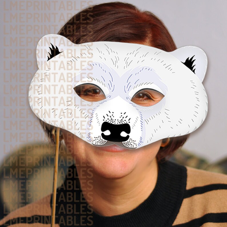 polar-bear-printable-mask-white-bears-diy-animal-masks-booth-etsy