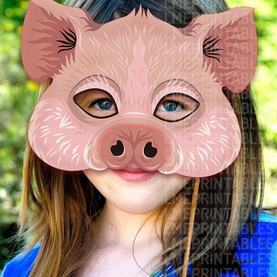 Paper Plate Pig Mask Template Red Ted Art