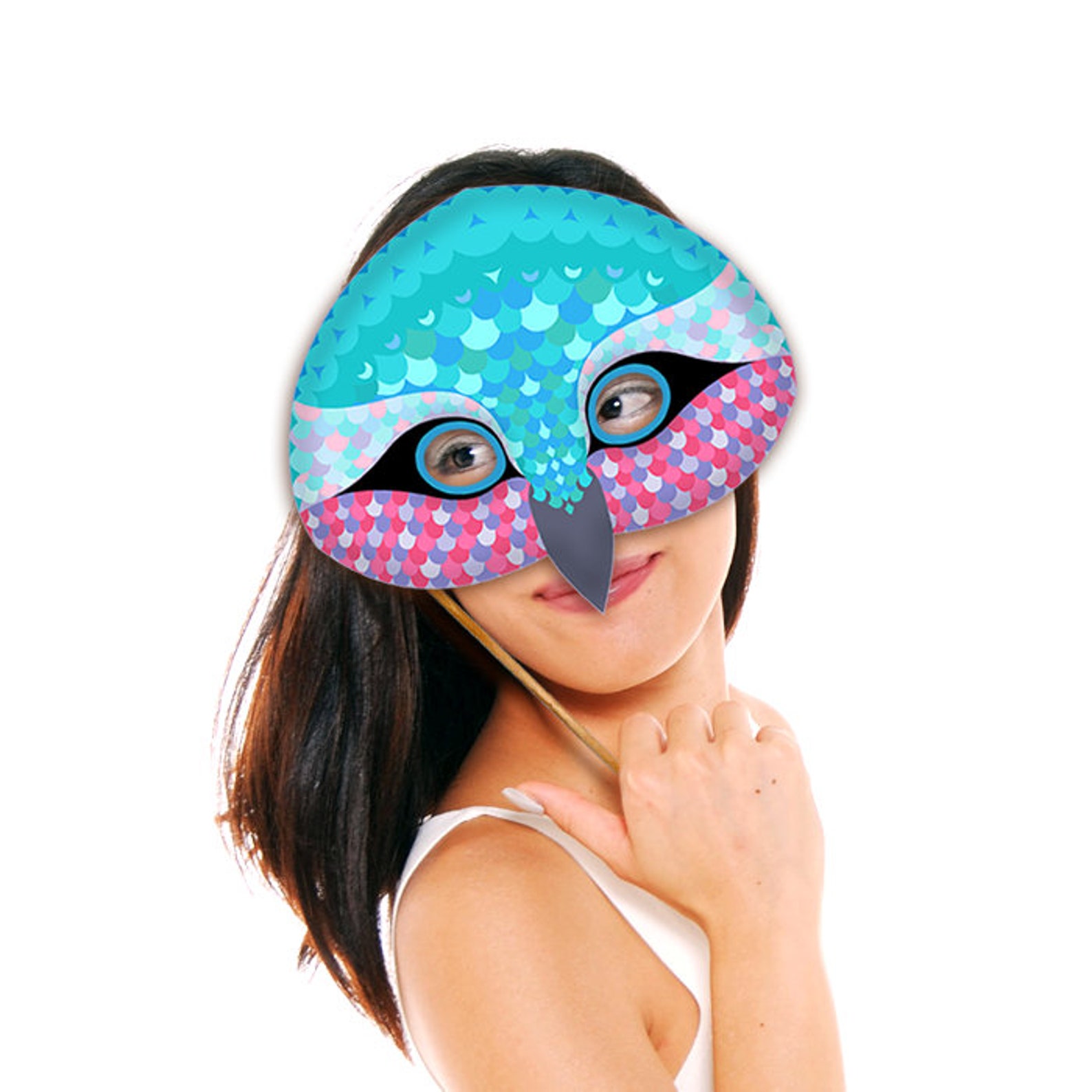 Hummingbird Mask Printable Animal Masks Paper Multicolor | Etsy