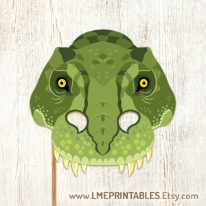 T-rex Mask Printable Dinosaur Costume Prehistoric Animal - Etsy