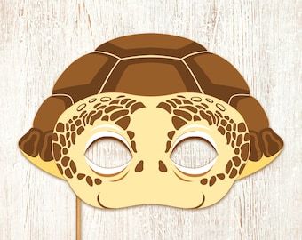 Maschera Di Tartaruga Stampabile, Carta Fai Da Te Per Bambini E Adulti. Modello PDF. Download Immediato. Per Compleanni, Halloween, Feste, Costumi. - Italia - 3
