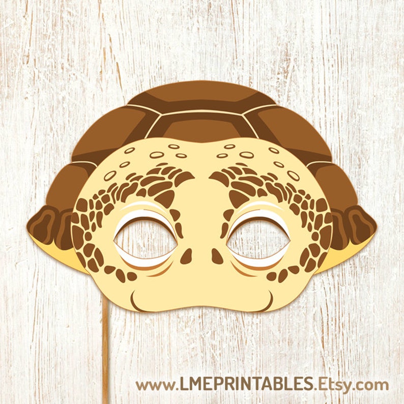 Printable Animal Mask Turtle
