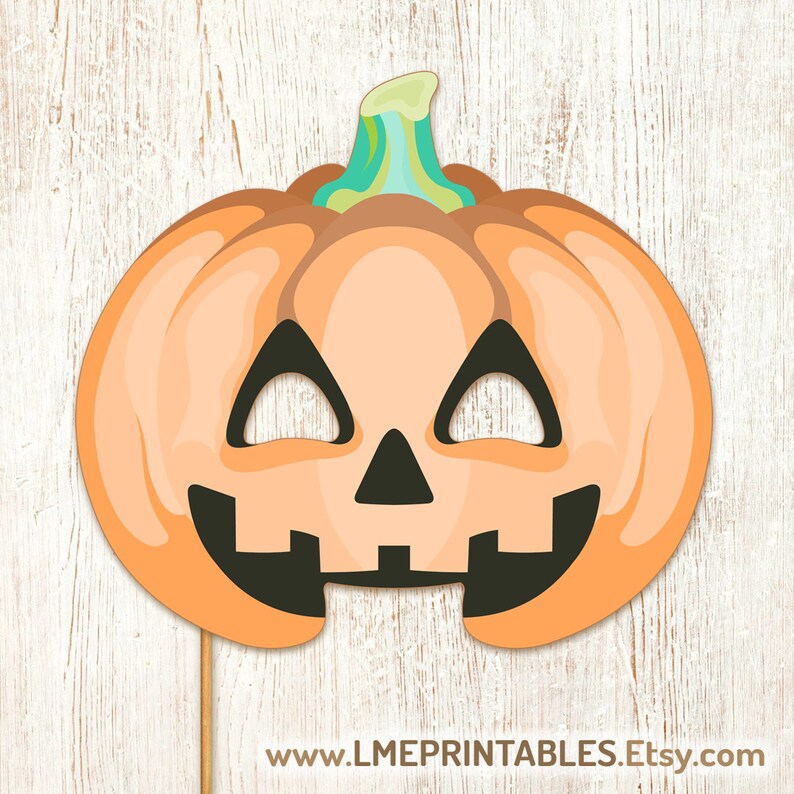 Pumpkin Mask Printable Halloween Costume Party PDF Skeleton - Etsy