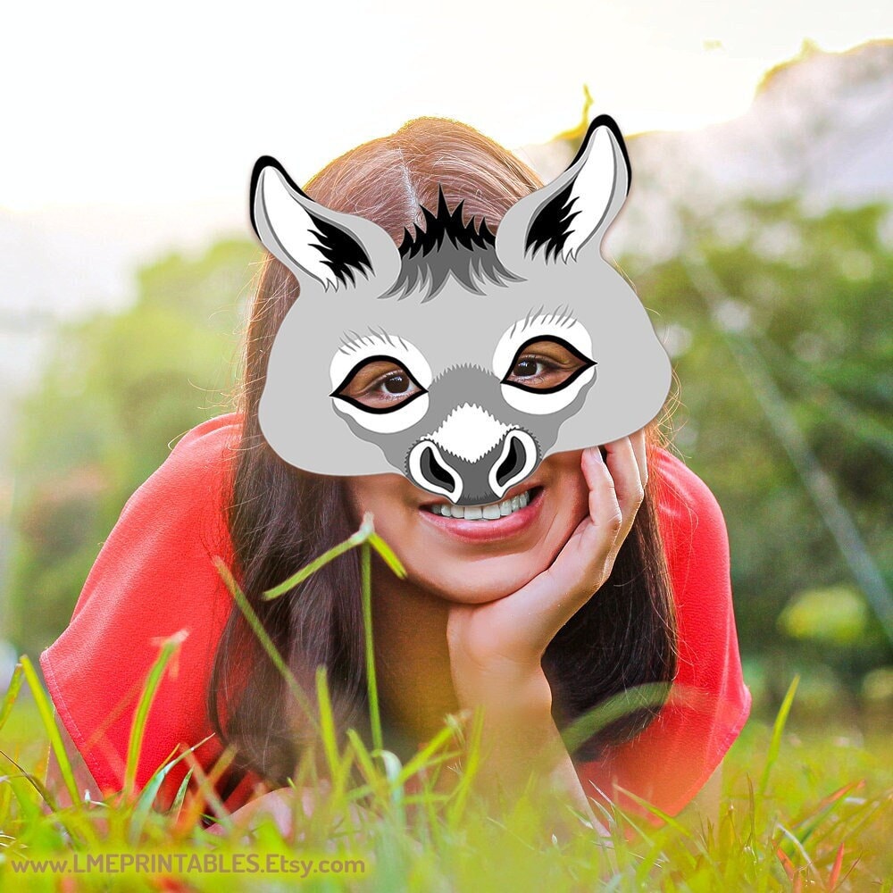 Donkey Animal Mask 