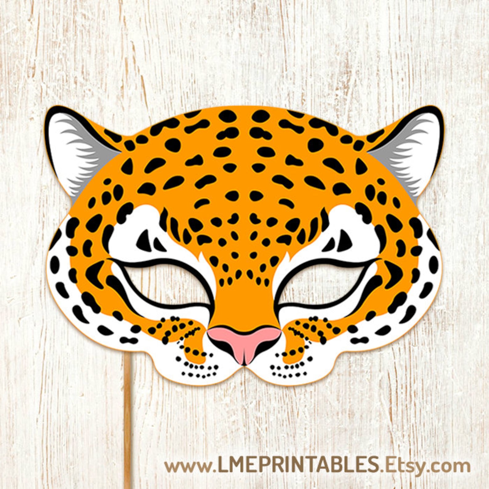 Jaguar Mask Printable Leopard Animal Carnival Halloween Costume ...