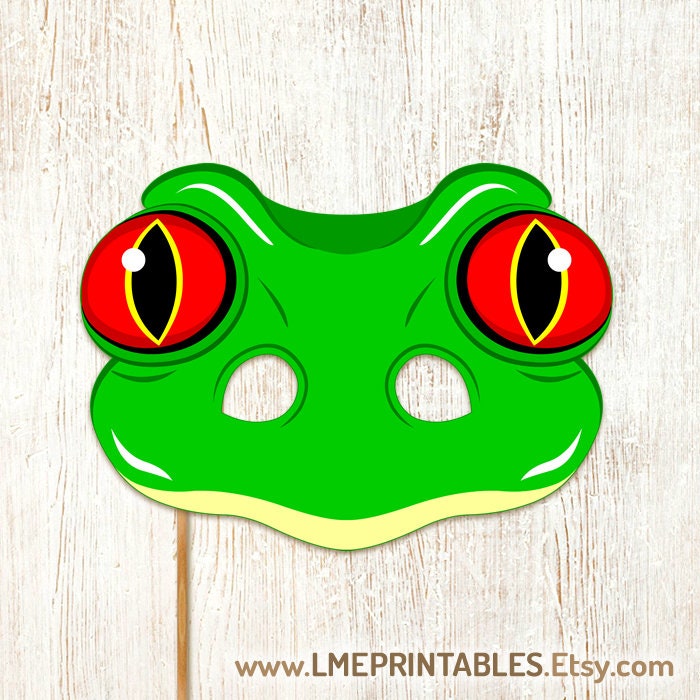 Frog Printable Mask Toad Halloween Template Animal Costume Birthday Frog Printable Mask Toad Halloween Template Animal Costume Birthday
