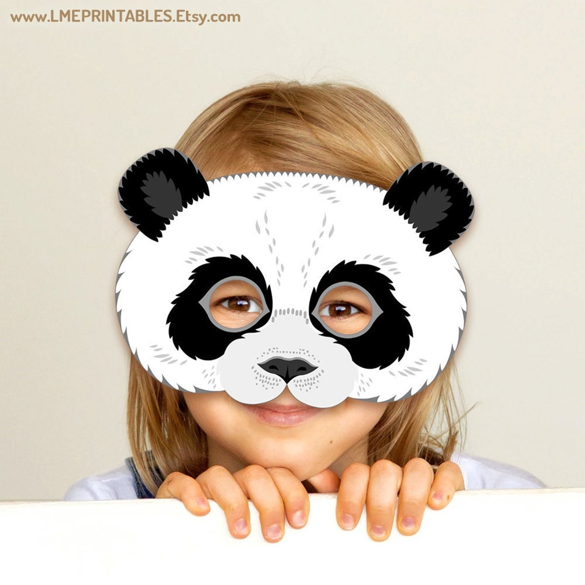Panda Bear Printable Mask Halloween Costume Party Bears - Etsy