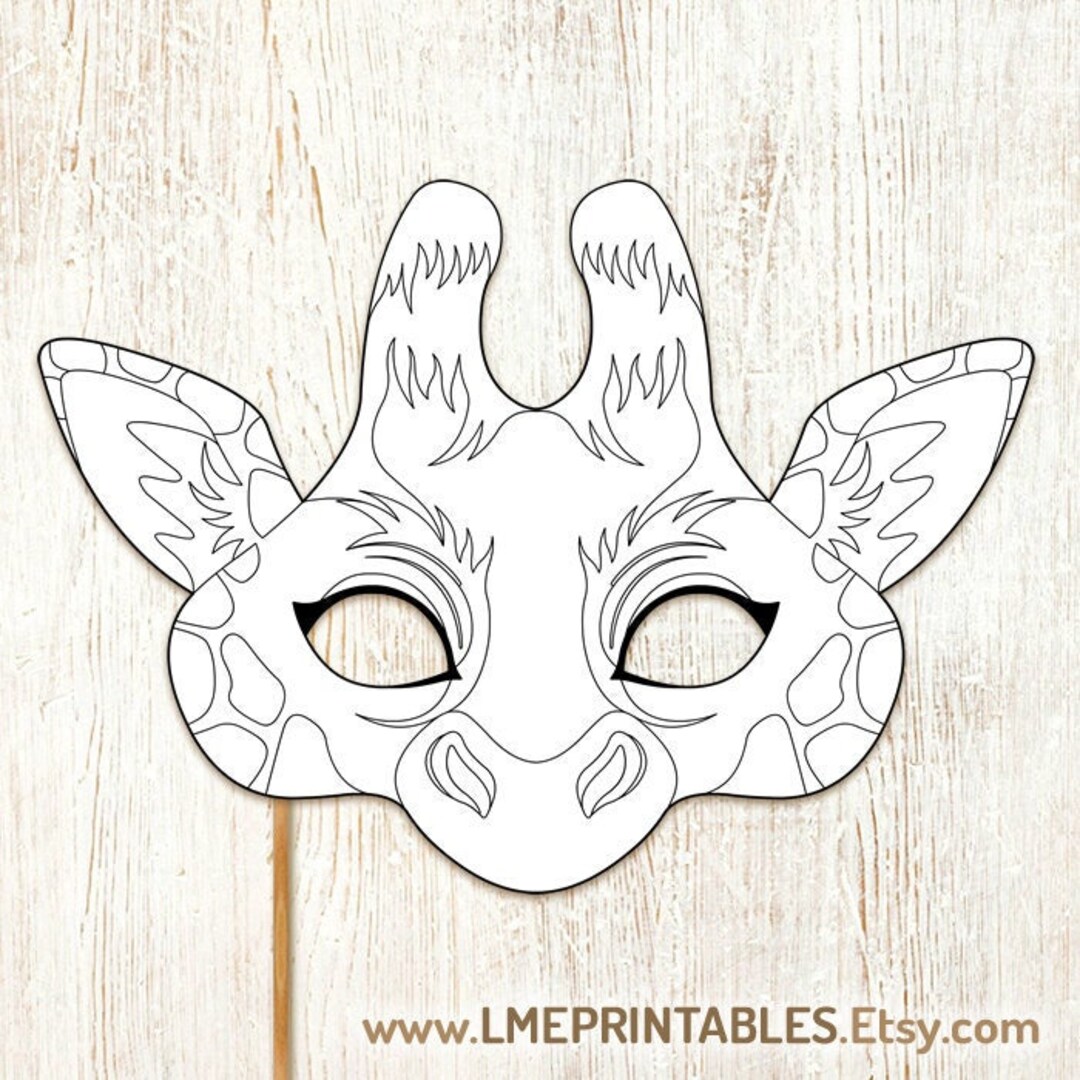 Giraffe Mask Template Giraffe Mask Template
