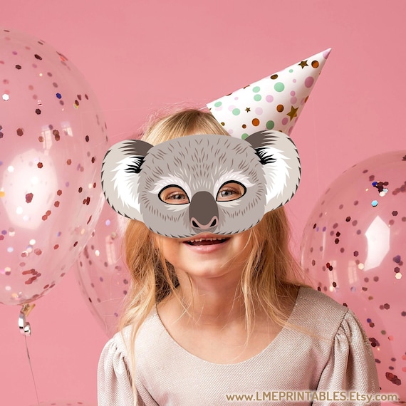 Koala maschera stampabile Costume di Halloween Bambini Adulti Orso grigio Maschere  di carta animali australiani Buster Sing Photo Booth Prop Festa di  compleanno Gioco -  Italia