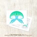 Jellyfish Printable Mask Medusa Halloween Costume Sea Life - Etsy