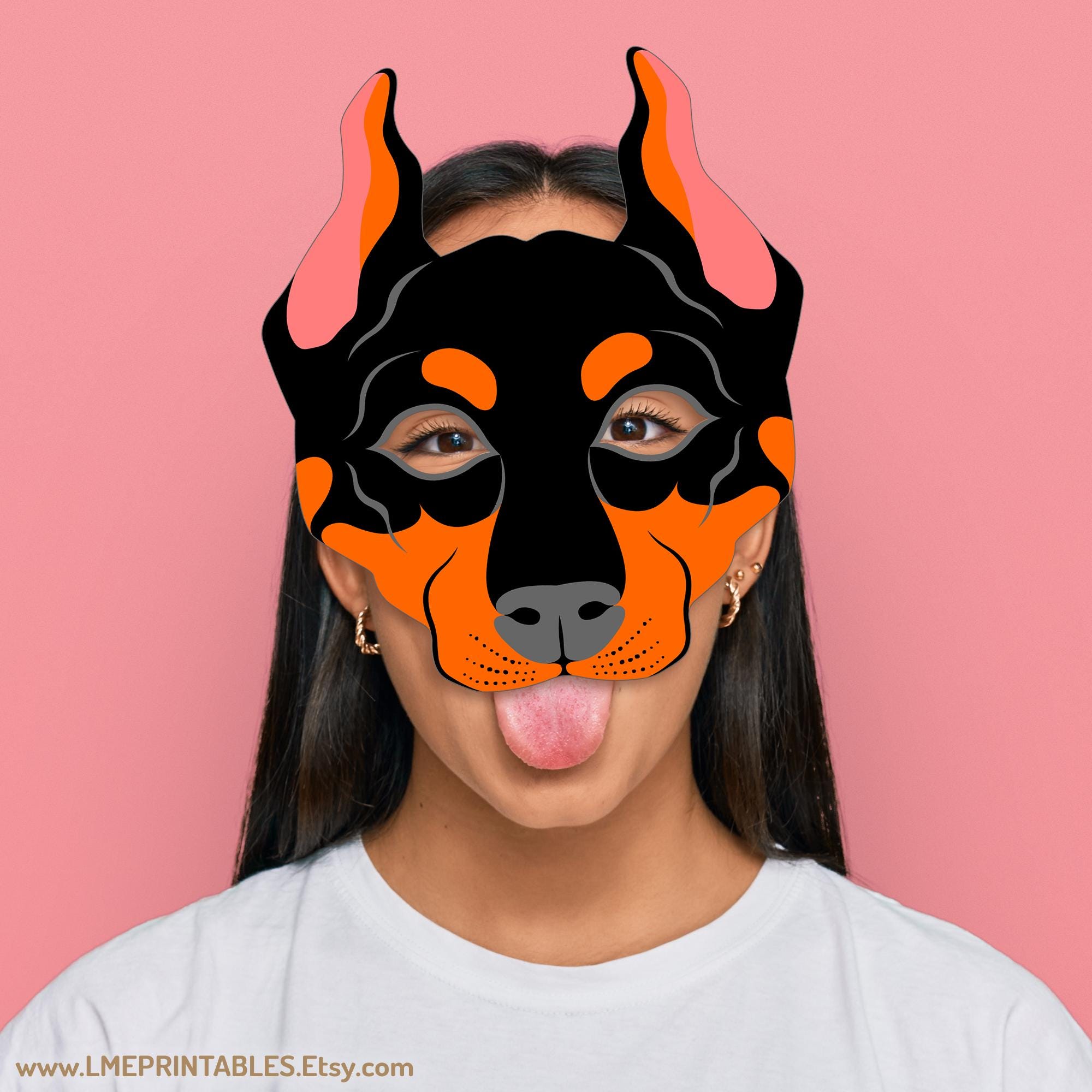 Maschera Carnevale Dalmata In Plastica Per Bambini – Bianca E Nera, Taglia Unica - 3
