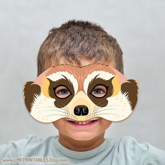 Meerkat Animal Face Mask Meerkat Animal Face Mask