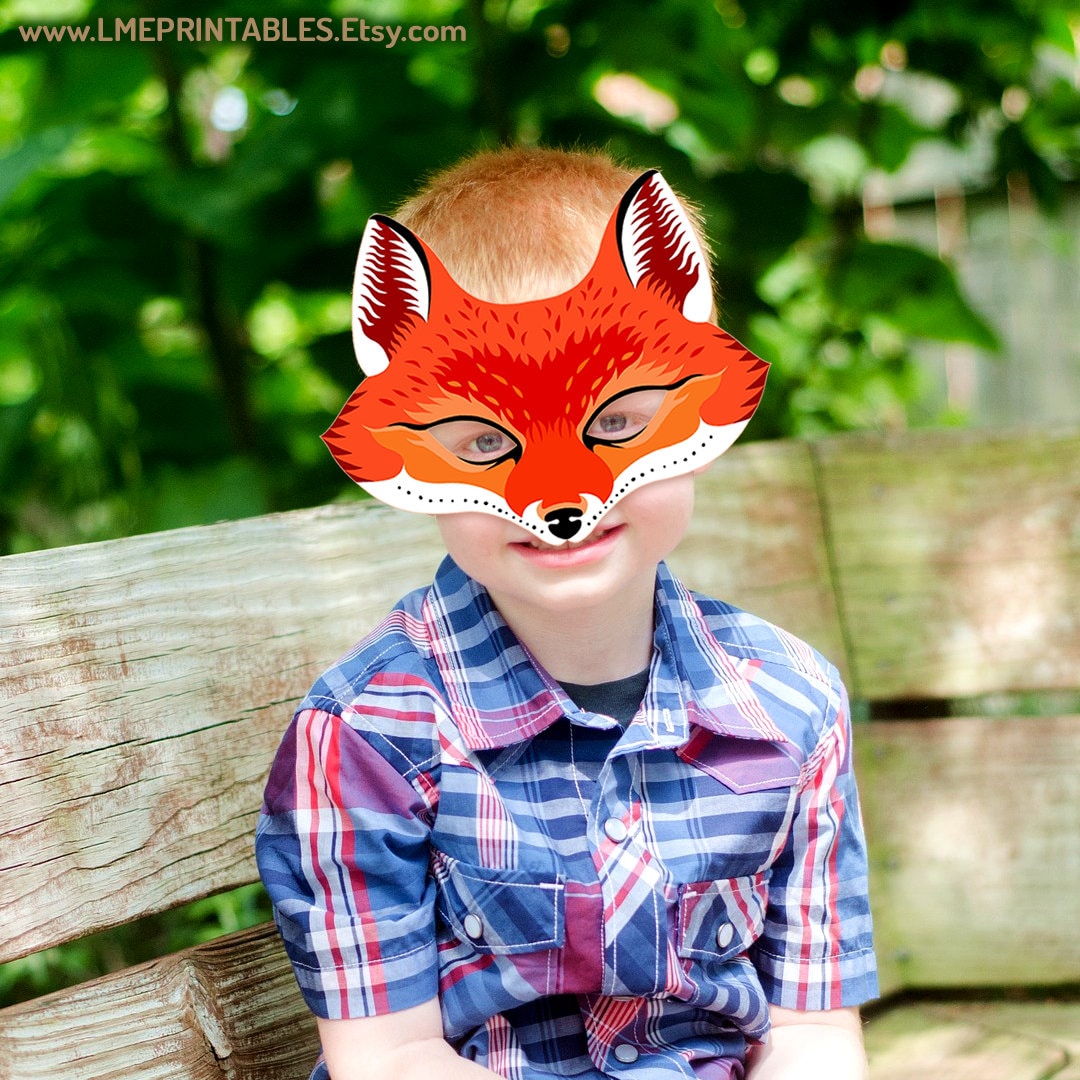 Costume Da Volpe Completo Per Adulti E Bambini - Maschera, Guanti Con Artigli E Coda, Per Halloween E Cosplay - Foto 3