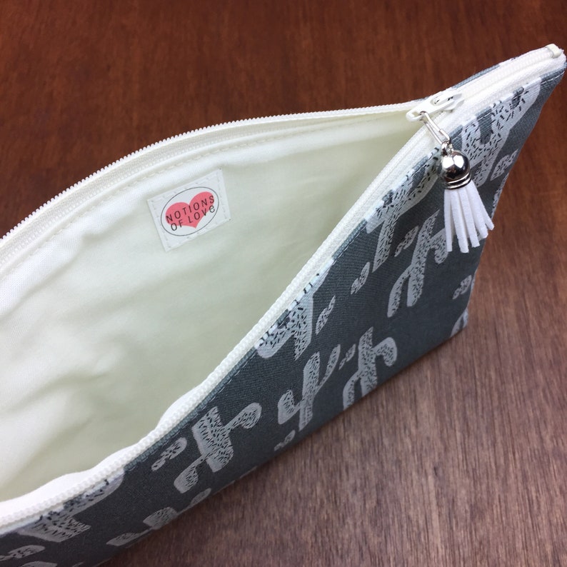 Cactus Pencil Pouch *READY TO SHIP* Zipper Pouch Planner Pouch