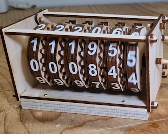 Wooden Counter - Laser Cut Files - Mechanical Model