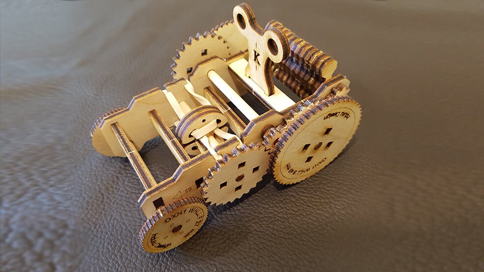 Wooden Wind up Car – Laser Cut Files - Wooden Model - Etsy