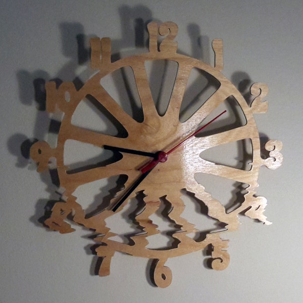 Scroll Saw Clock Etsy