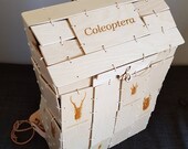 Wooden Backpack With Beetles - Coleoptera Bag