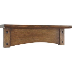 Wall Shelf Arched Mission Craftsman Style 19-49&quot; Wide, Wood Wall Shelf, Traditional Shelf, Wall Display Shelf, Accent Shelf, Mission Shelf