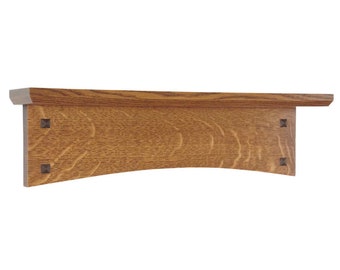 Wall Shelf Arched Mission Style 19-49" Wide, Wood Wall Shelf, Traditional Shelf, Wall Display Shelf, Accent Shelf