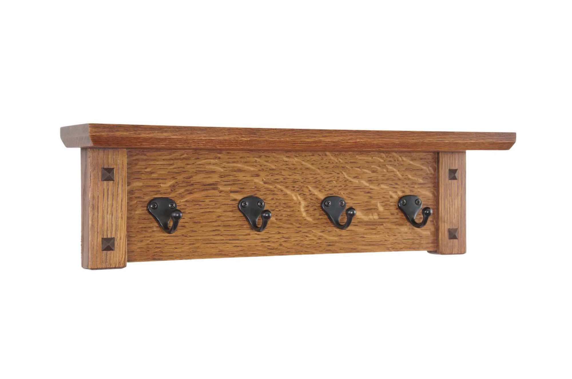 Rustic Key Rack. Barn Wood Shelf With Key Hooks. Rustic Key Hanger.  Reclaimed Wall Hooks. Rustic Shelf With Pegs. 