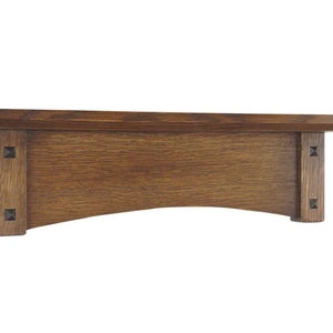 Wall Shelf Arched Mission Craftsman Style 19-49" Wide, Wood Wall Shelf, Traditional Shelf, Wall Display Shelf, Accent Shelf