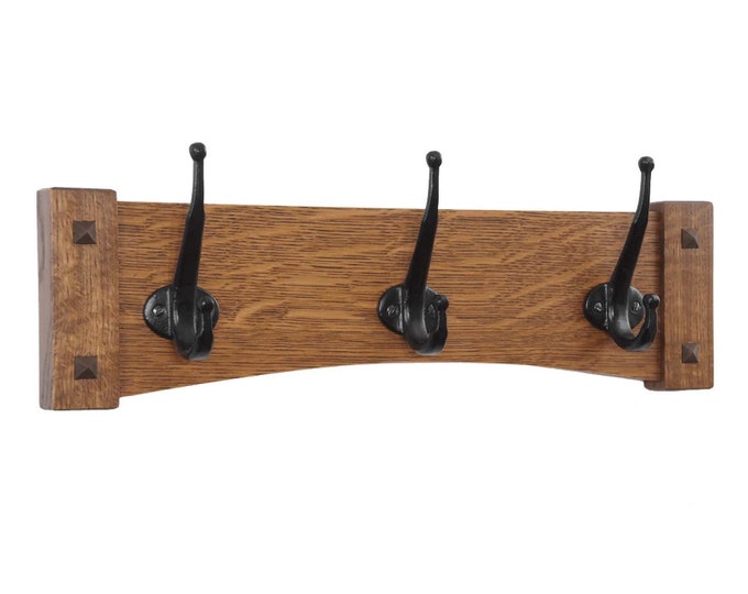 Coat Tree Wall Mounted Arts and Crafts/craftsman Etsy