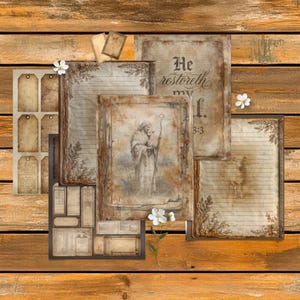 PSALM 23 Printable Journal Kit | Christian Junk Journal Pages | Bible ...