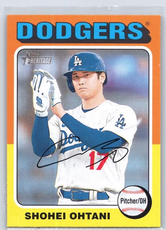 大谷翔平　2018 Topps Heritage＃600-ルーキー 大谷翔平2018 Topps Heritage＃600-ルーキー