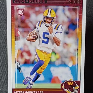 2024 Score Jayden Daniels RC PROTENTIAL PINK SP #3 Commanders Rookie