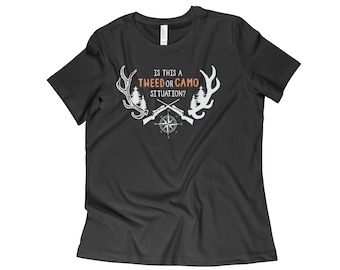 David Rose Tweed or Camo Situation Schitt's Creek tee