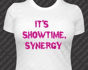 80s Jem Its Showtime, Synergy Tee - Electrifying lightning glamour glitter fortune and fame
