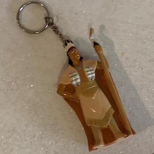 Vintage Disney Pocahontas Key Chain, Pocahontas character Keychain, Vintage Keychain, Disney Pocahontas pvc keychain