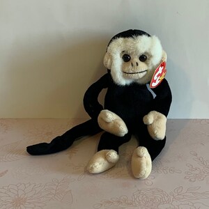 Vintage TY Beanie Baby, TY beanie Monkey, Ty Mooch, Ty Beanie Baby, TY Beanie Babies, 90s Beanie Babies doll