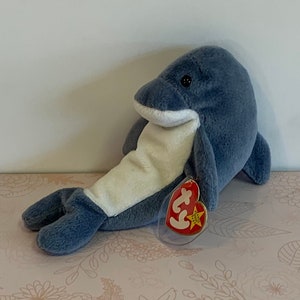 Vintage TY Beanie Baby, 90s Ty beanie Baby, Ty Beanie Babies, TY Beanie Baby Dolphin, TY Echo, Beanie Babies, Echo the Dolphin