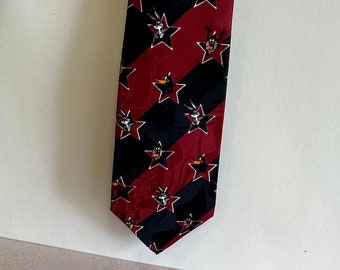 Vintage Looney Toons Mania Mens Tie, Looney Toons Neck Tie, Bugs Bunny tie, Looney toons Mania, Taz neck tie