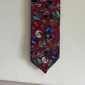 Vintage NFL Football Necktie: Sports Fan Gift
