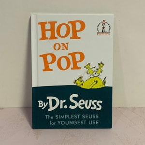 Hop on Pop, Dr. Seuss Beginner Book, Dr Seuss Beginners books, Book for Beginner Readers,Cat in the Hat Beginner books