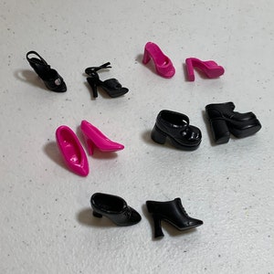 Vintage Barbie Shoes, Vintage Barbie Fashion shoes, 12&quot; doll shoes, Barbie doll High Heels, Barbie Doll Shoes