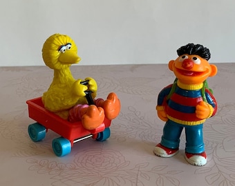 Vintage Sesame Street toys, Sesame Street Big Bird, Vintage Sesame Street Toys, Sesame Street Ernie, Sesame Street toy figures