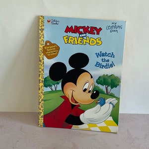 Walt Disney Mickey and Friends Coloring book, Vintage coloring book, Mickey Mouse Coloring book, Golden Book Walt Disney&#39;s Favorite Friends