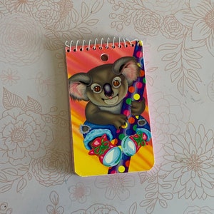 Vintage 1990 Lisa Frank Memo Book, Vintage Lisa Frank Memo Book, Vintage Lisa Frank Koala mini Memo Book, Lisa Frank Notepad