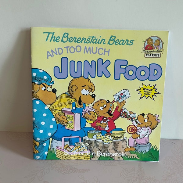 The Berenstain Bears Book, The Berenstein Bears book, Berenstain Bears Paperback book, berenstain bears stickers