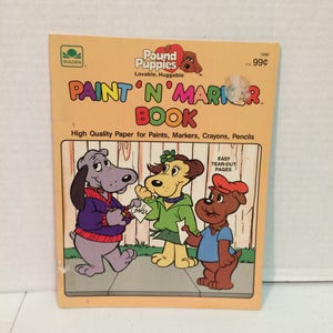 Pound Puppies Paint n' Marker book, Pound Puppies Coloring book, Pound Puppies  Pick of the Litter book, Pound Puppies book