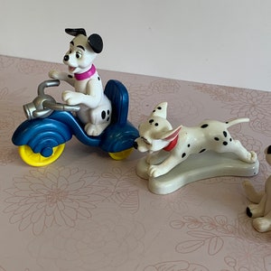 Vintage Disney Dalmation puppies Toy Figures, 101 Dalmation toys, Dalmation dog toy Figures image 2