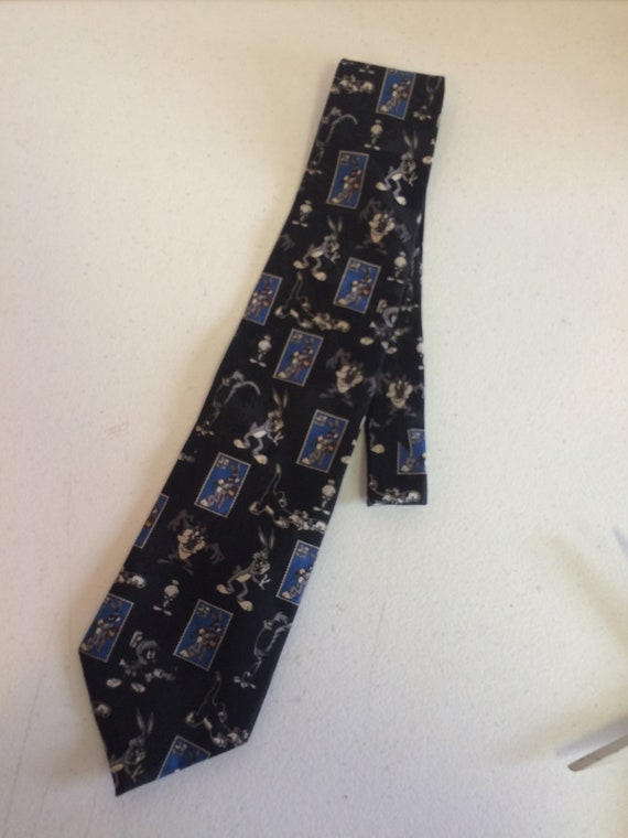 Looney Tunes Stamp Collection Tie, Looney Tunes N… - image 2