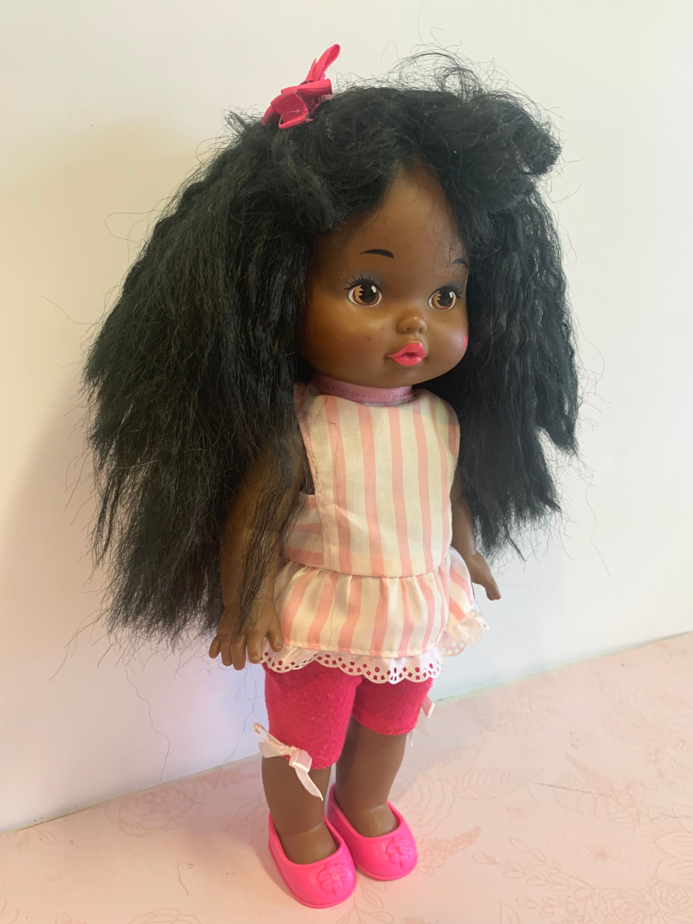 Original Vintage Mattel INC 1988-1977 Lil Miss Makeup Doll Italy 