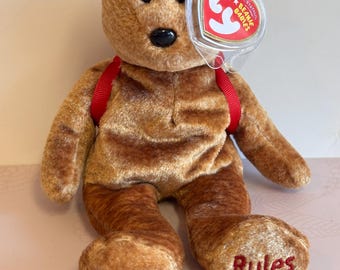 Retired TY Beanie Baby Teddy Bear: School Rules