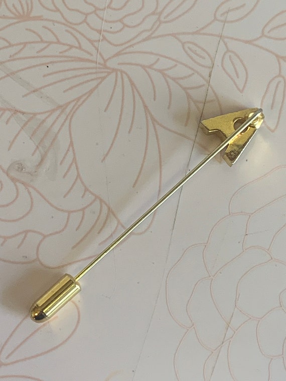 Épingle à écharpe Vintage Initiale 'N' - Dorée - Style Rétro - Idéale Cadeau